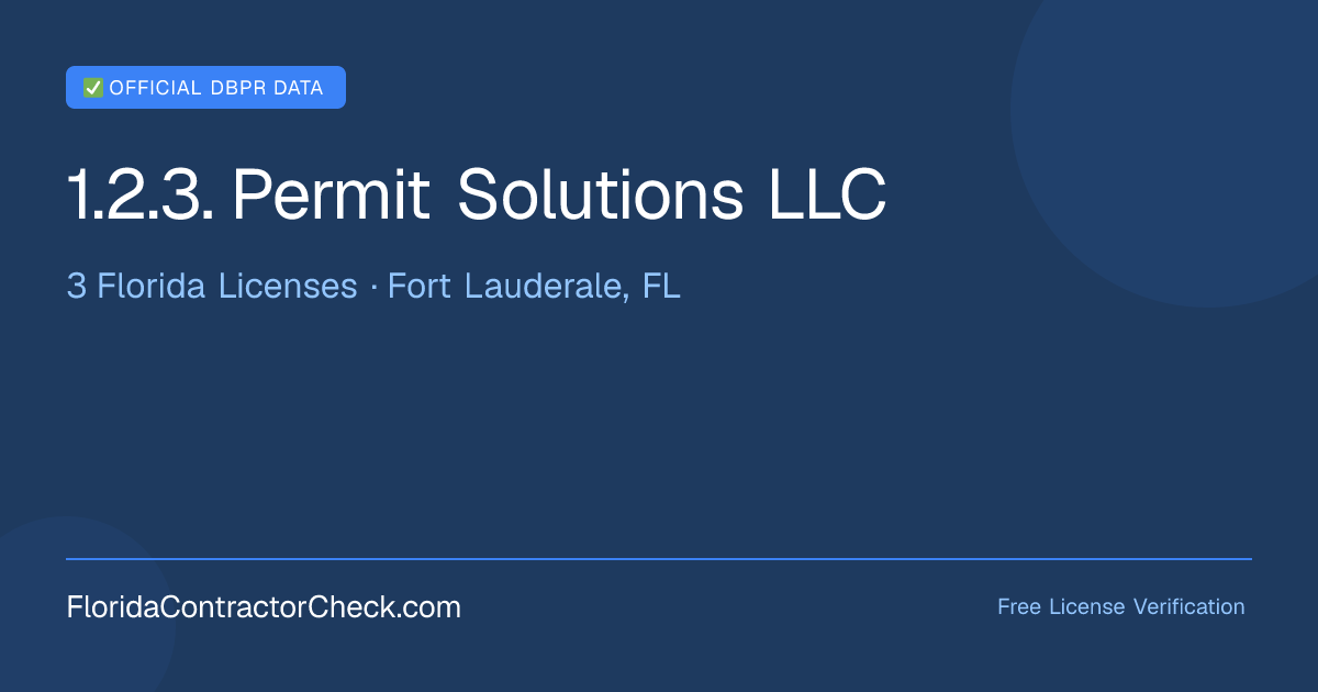 1.2.3. Permit… — License CGC043288 | 13 Florida Building Permits ...