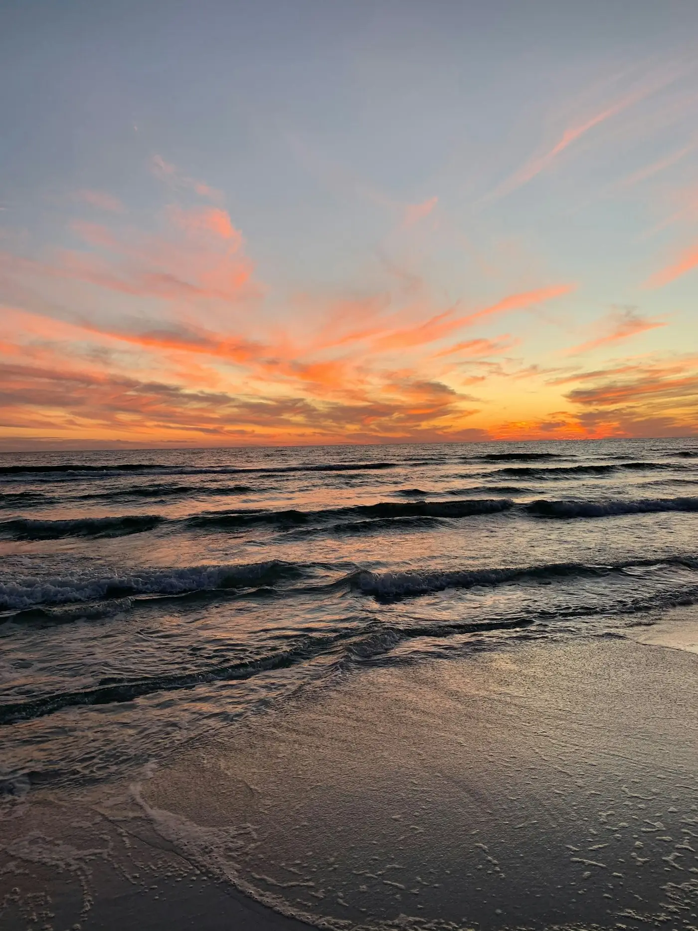 Sarasota Florida beach at sunset